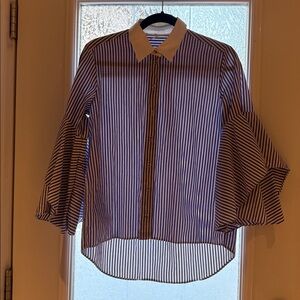 Striped Blue Women's Top